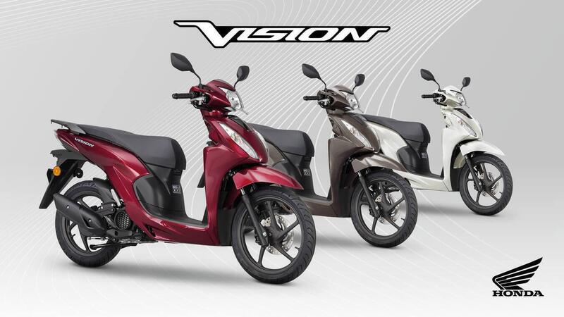 Honda Vision 110, nuova gamma colori per il model year 2026