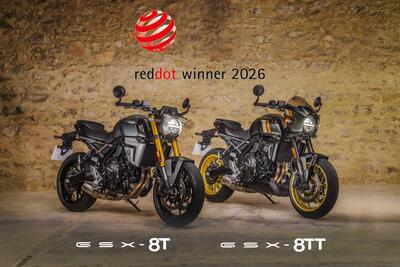 Suzuki GSX-8T e GSX-8TT conquistano il Red Dot Design Award 2026