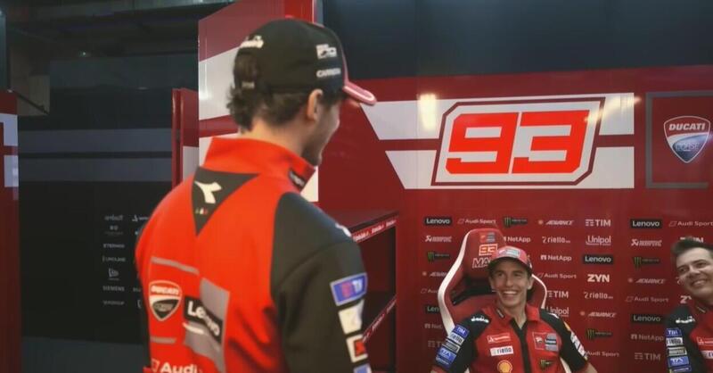 MotoGP 2026. GP di Spagna. Pecco Bagnaia scherza sul viaggio in Giappone di Marc Marquez: "Ti piace fare rumore". Un weekend di alti e bassi nel box Ducati [VIDEO]