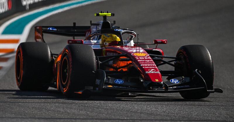 "Non &egrave; dove voglio essere": Hamilton deluso dagli upgrade Ferrari a Miami, ora spera nella pioggia