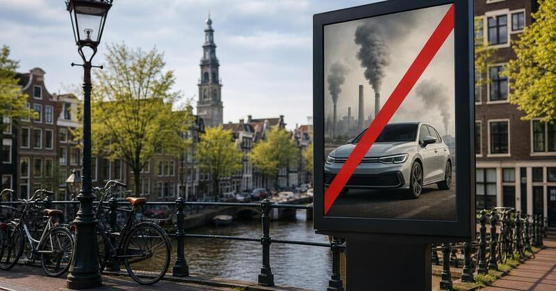 Stop alle pubblicit&agrave; di auto benzina e diesel ad Amsterdam: &egrave; la prima citt&agrave; in Europa