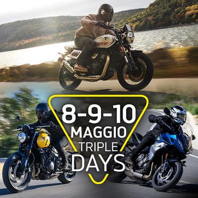 Triumph apre le porte: arrivano i Triple Days con test ride gratuiti