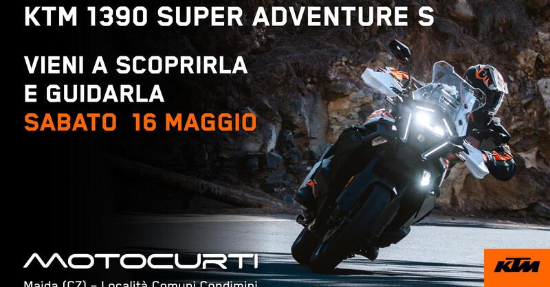 KTM 1390 Super Adventure S: vieni a scoprirla e a guidarla da Motocurti