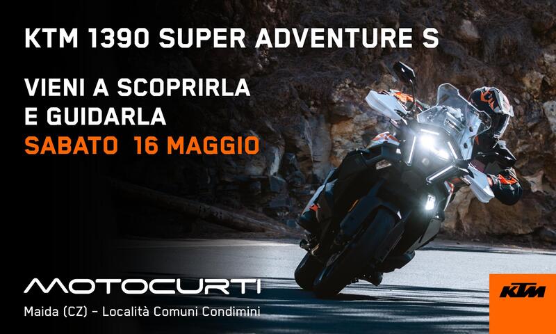 KTM 1390 Super Adventure S: vieni a scoprirla e a guidarla da Motocurti
