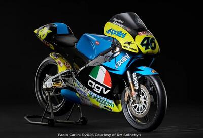 In vendita l'Aprilia RS125R di Valentino Rossi: &egrave; la moto della prima storica vittoria