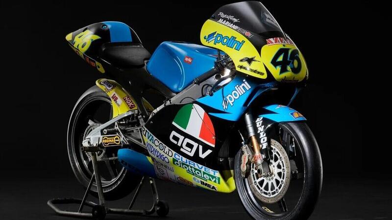 In vendita l'Aprilia RS125R di Valentino Rossi: &egrave; la moto della prima storica vittoria