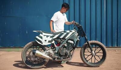 Royal Enfield entra nel Flat Track mondiale: presentata la Sherpa FT Mk2