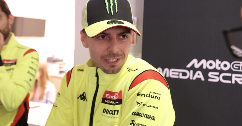 MotoGP 2026. GP di Catalunya. Fabio Di Giannantonio risponde ad Acosta: "Io vado in pista per battere tutti, sia chi sia. Lo sguardo? Volevo controllare che non mi passasse, fine"