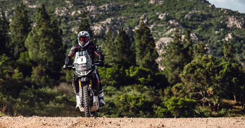 Sardegna Rally Raid. Day2: Jacopo Cerutti, Aprilia, Pietro Degiacomi, KTM, al comando del Rally, del Raid TT e della prima di Motorally