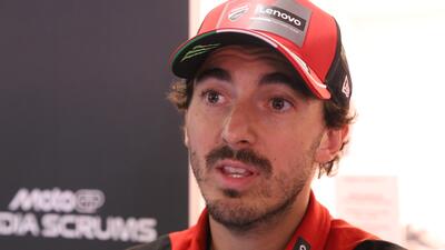 MotoGP 2026. GP di Catalunya. Pecco Bagnaia: "Ducati si sta impegnando, tra qualche gara saremo nella lotta con loro (Aprilia, ndr)"