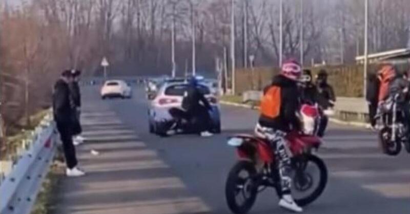 Biella: Raduno clandestino di giovani...stunt!