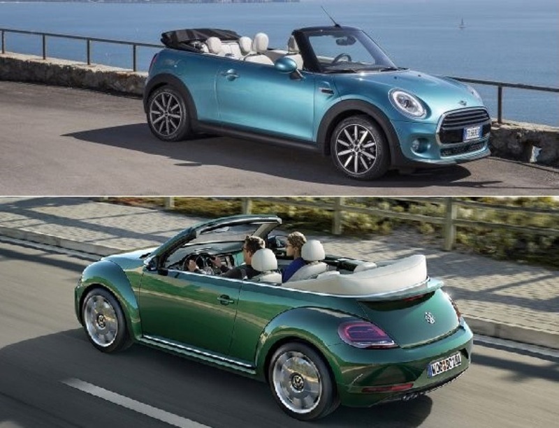 Quale scoprire, Confronto: VW Maggiolino Cabriolet 1.2 TSI Vs Mini One Cabrio