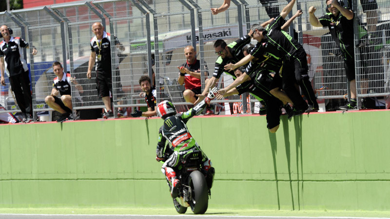 SBK 2015 Imola. Appena scesi dal podio