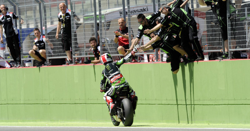 SBK 2015 Imola. Appena scesi dal podio