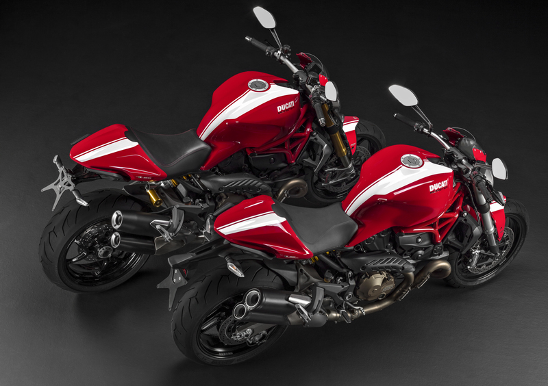 Ducati Monster 821 e 1200 S in versione Stripe