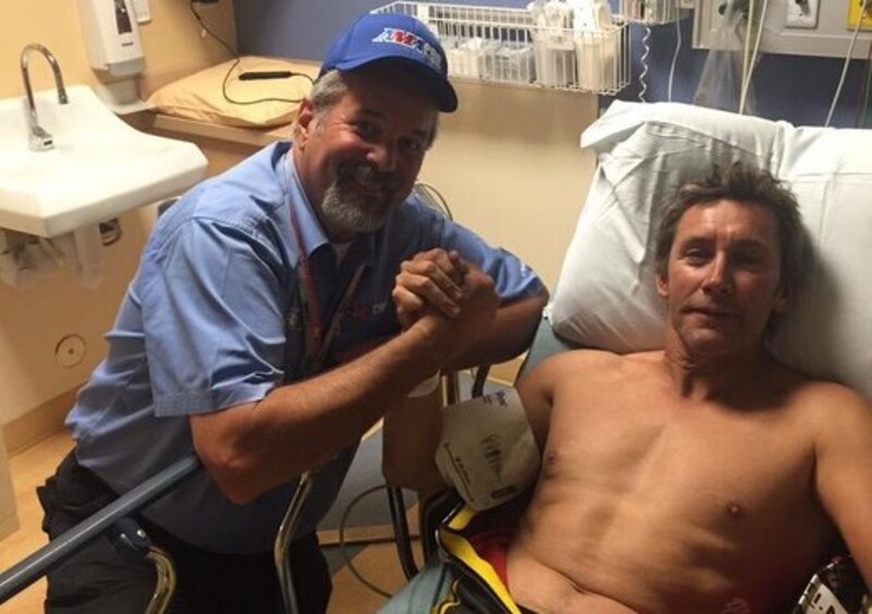 Troy Bayliss, caviglia rotta in un incidente nel Flat Track