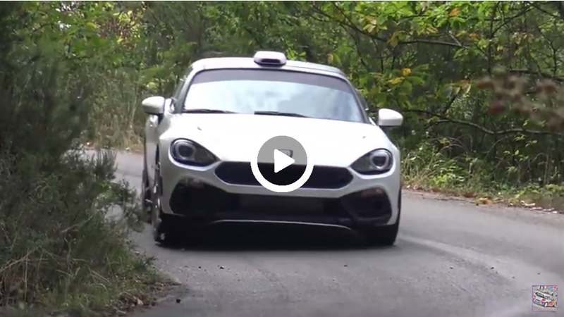 Abarth 124 Rally: ecco i primi test su strada [Video]