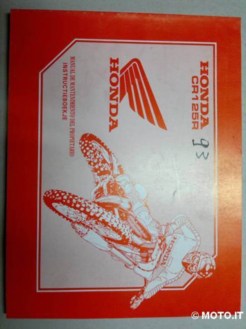 manuale officina honda cr 125 1993 originale cr 125