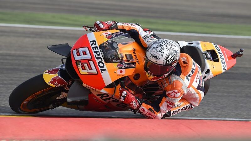 MotoGP Aragon. Marquez in testa nelle FP3