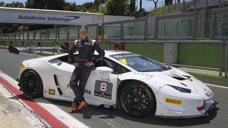 Stoner a Vallelunga con la Lamborghini Hurac&aacute;n Super Trofeo