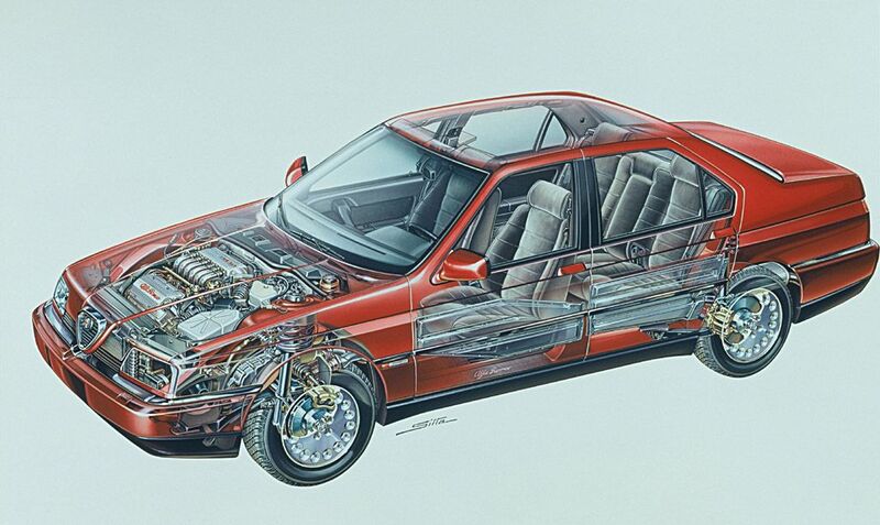 La prestante berlina di lusso Alfa 164, che usava nella versione V6 TB ben due centraline motore Bosch (Motronic ML4.1 + EZ212K) capaci di &ldquo;parlare&rdquo; anche con PC dove MS-DOS era un must