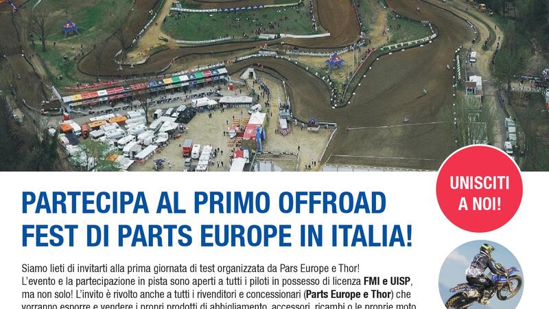 Parts Europe Offroad Fest a Faenza il 23/10 