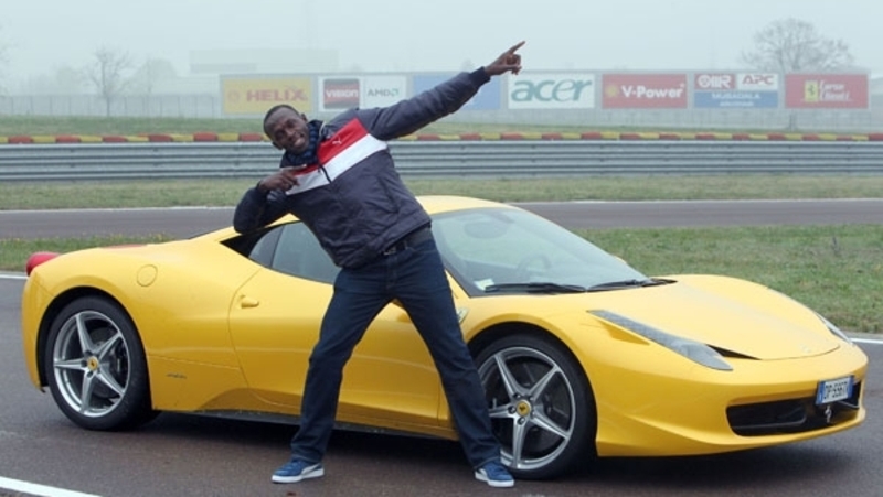 Bolt a Maranello: mi sento una Ferrari