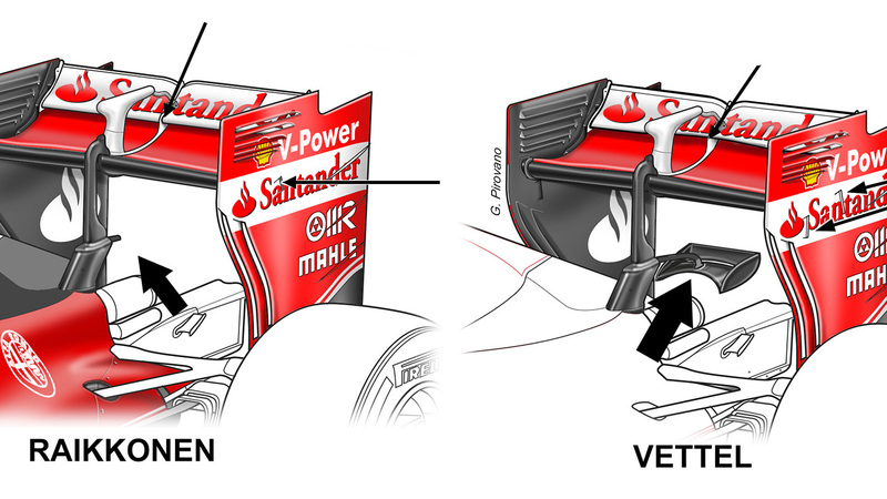 F1, Gp Stati Uniti 2016: Ferrari, ala posteriore diversa per Vettel e Raikkonen