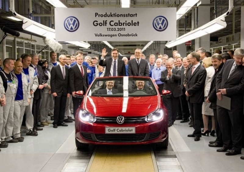 Volkswagen Golf Cabriolet: via alla produzione