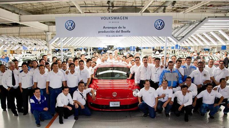 Volkswagen: avviata in Messico la produzione della nuova Beetle