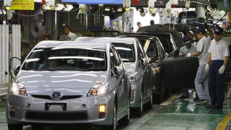 Toyota: nel 2012 punta a raggiungere i 10 milioni di vetture prodotte