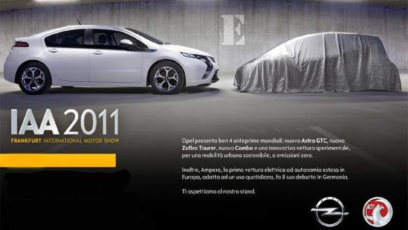Opel: a Francoforte una nuova city car elettrica