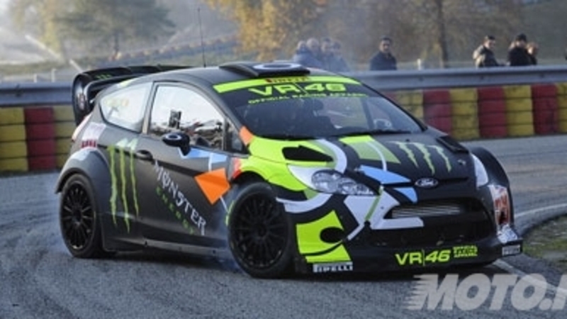 Rossi sulla Fiesta WRC: le foto da Vizzola