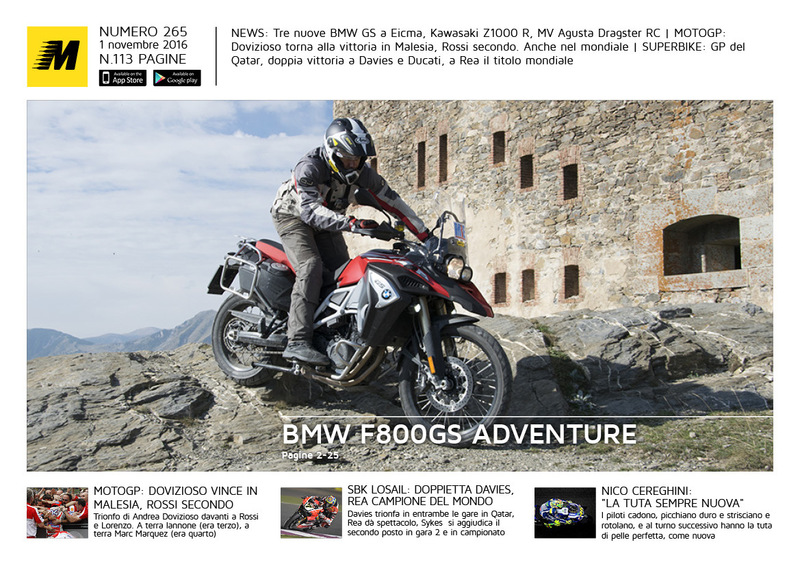 Magazine n&deg;265, scarica e leggi il meglio di Moto.it 