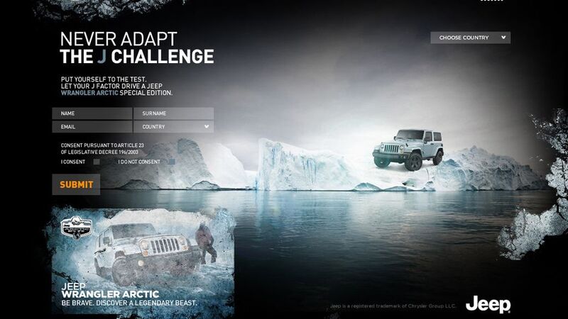 Jeep: &quot;Never Adapt. The J Challenge&rdquo;