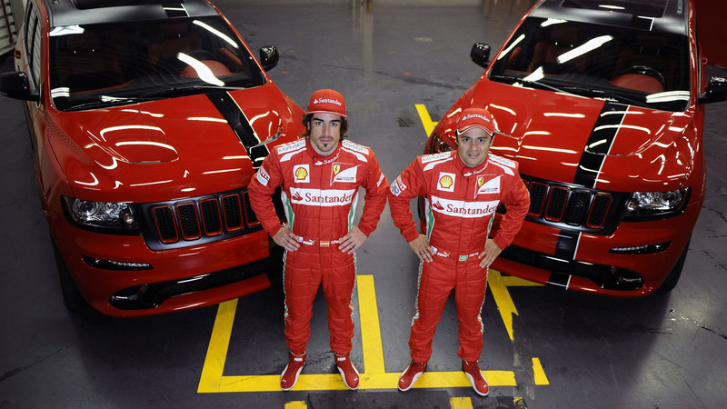 Due Jeep Grand Cherokee SRT8 per Alonso e Massa