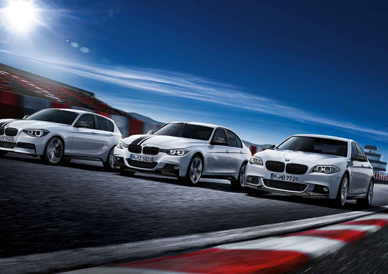 BMW Serie 1, Serie 3 e Serie 5 con pacchetto M Performance