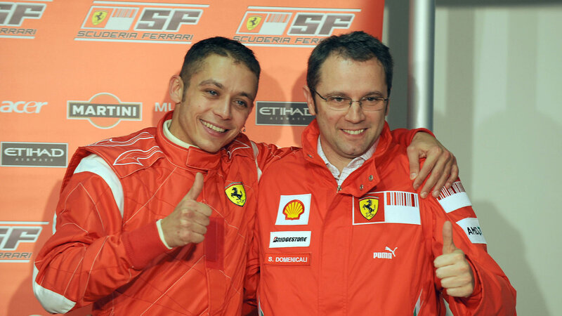 Valentino Rossi al Blancpain Series 2012 con la Ferrari 458 Italia