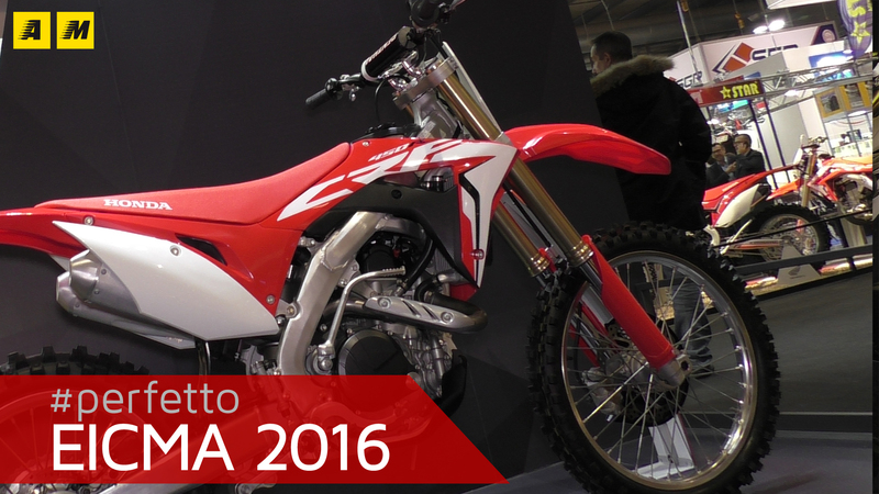 Honda CRF450R, RX e Country 2017 a EICMA 2016: foto e video