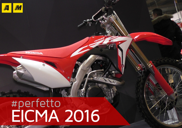 Honda CRF450R, RX e Country 2017 a EICMA 2016: foto e video