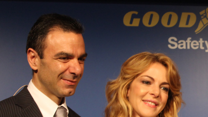  Goodyear: Luca Crepaccioli e Claudia Gerini ci parlano di sicurezza stradale