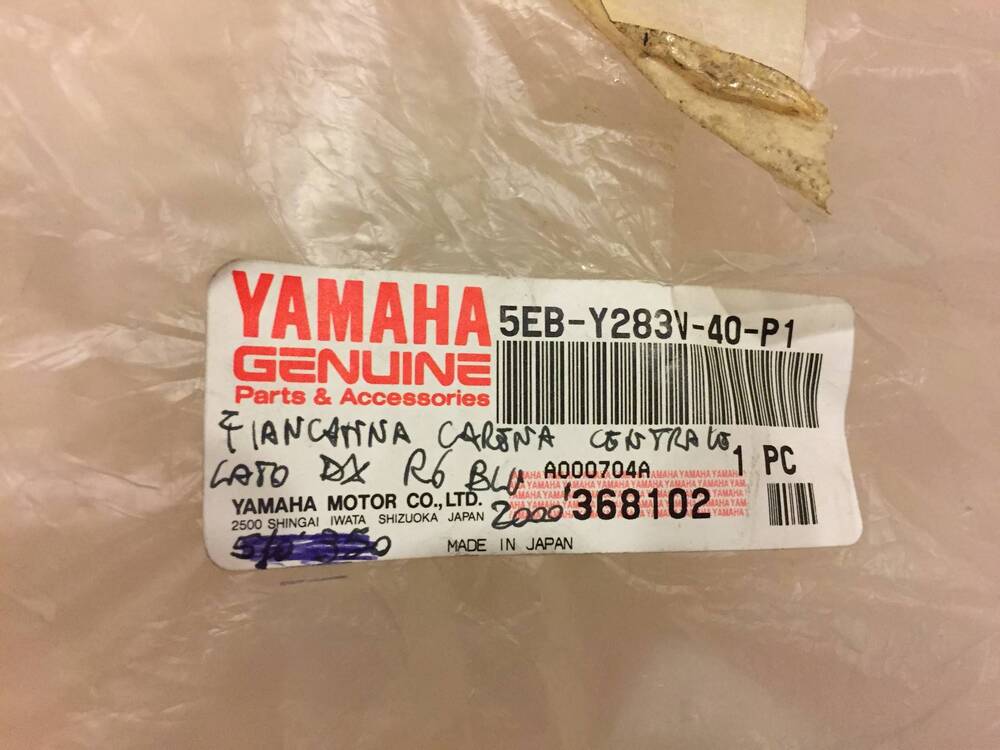 Carena Yamaha R6 99/00