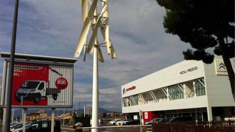 Citroen: inaugurato punto di ricarica eolico per vetture elettriche