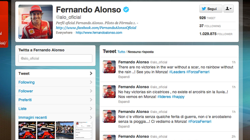 Twitter e Formula 1: basta un &quot;cinguettio&quot; per scatenare gioie e dolori