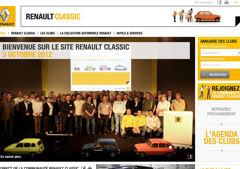 Renault Classic: ora anche un nuovo sito internet