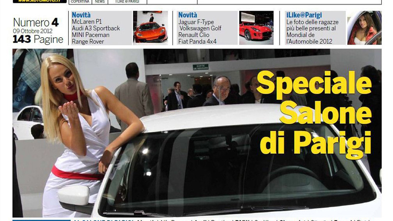 Magazine n&deg; 4, scarica lo speciale sul Salone di Parigi 2012 di Automoto.it