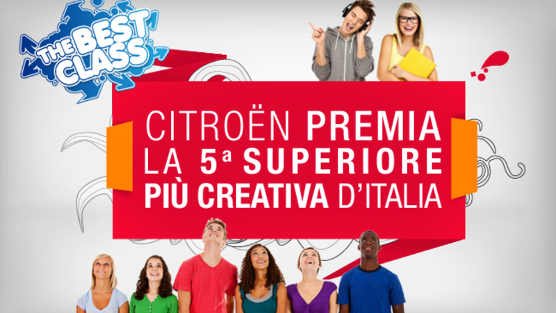 Citro&euml;n: &ldquo;The Best Class&rdquo;premia le quinte superiori pi&ugrave; creative d&#039;Italia