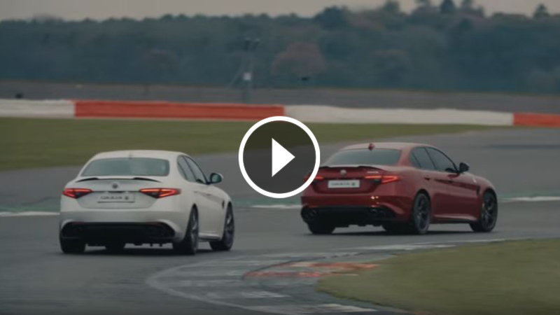 Alfa Giulia Quadrifoglio: un giro record a Silverstone...&quot;bendata&quot;!