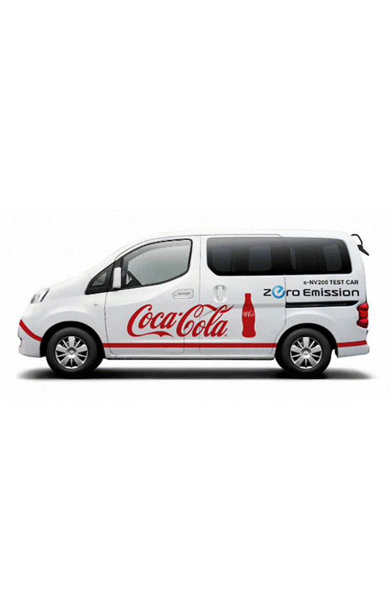 Nissan e-NV200: un van elettrico per la Coca-Cola