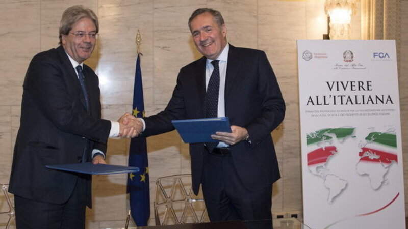 FCA e il Ministero degli Esteri insieme per valorizzare le eccellenze italiane
